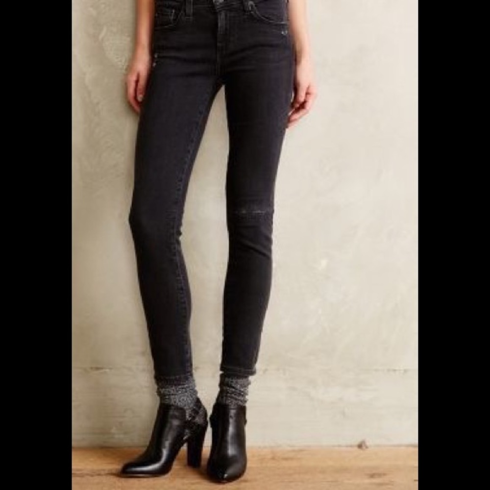 AG Stevie Ankle Distressed jeans